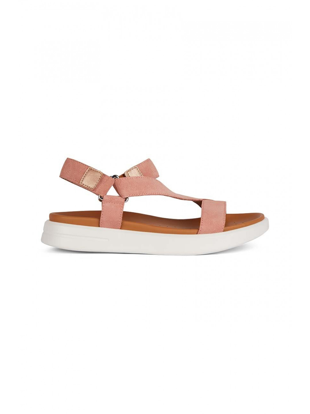 Kožené sandály Geox D XAND 2S B dámské zlatá barva D45PAB 022NF C5QH8